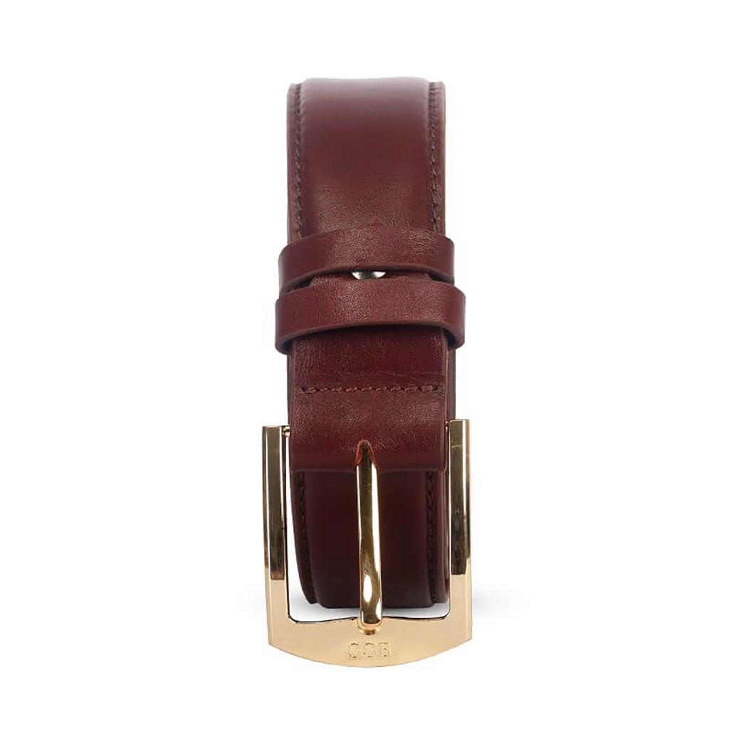 SSB Premium Quality Genuine Leather Belt For Men - SB-B53 (Dark Coffee ...