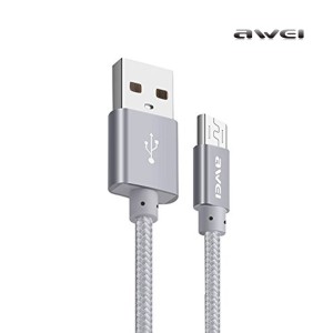 Awei Cl-10 Android Usb Data Line With Charging Cable - Grey