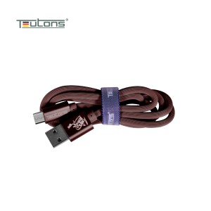 Teutons Zlin-fm124 (1.m) True Length Micro Usb Fast Charging Cable - Coffee