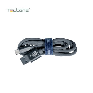 Teutons Zlin-fm124 (1.m) True Length Micro Usb Fast Charging Cable - Grey
