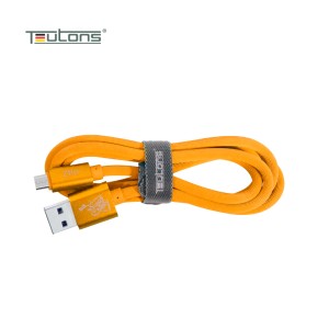 Teutons Zlin-fm124 (1.m) True Length Micro Usb Fast Charging Cable - Orange