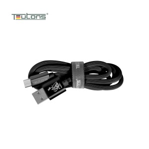 Teutons Zlin-fm124 (1.m) True Length Micro Usb Fast Charging Cable - Black