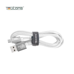 Teutons Zlin-fm124 (1.m) True Length Micro Usb Fast Charging Cable - White