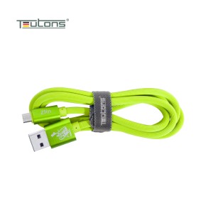 Teutons Zlin-fm124 (1.m) True Length Micro Usb Fast Charging Cable - Green