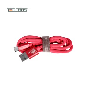 Teutons Zlin-fm124 (1.m) True Length Micro Usb Fast Charging Cable - Red