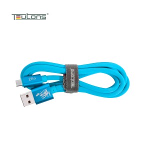 Teutons Zlin-fm124 (1.m) True Length Micro Usb Fast Charging Cable - Blue