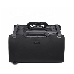 Ozuko 9285 40l Anti Theft Stylish And Professional Travel Duffle Waterproof Trolley Luggage Suitcase Bag (black)