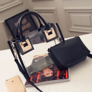 Transparent Handbag - Black