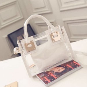 Transparent Handbag - White