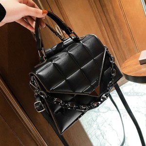 Fashion Leather Handbags - Black