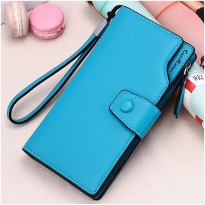 Fashion Pu Leather Ladies Wallet - Blue