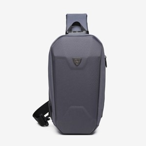 Ozuko 9321 Sublimation Custom Messenger Usb Charging Port Fashion Tactical Stylish And Professional Waterproof Crossbody Shoulder Bags (grey)