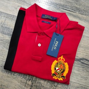 Men's Exclusive Premium Quality Stylish Knitting Dying Polo Shirt (red)