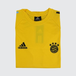 Fc Bayern Munchen Chinigura Fabrics Short Sleeve Jersey T-shirt (yellow)