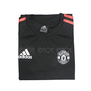 Manchester United Chinigura Fabrics Short Sleeve Jersey T-shirt (black)